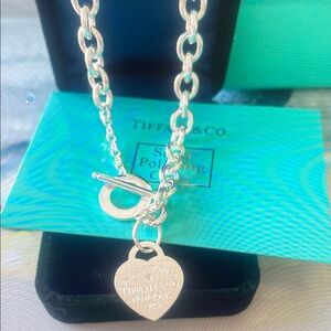 Tiffany & Co. Silver Heart Pendant Necklace
